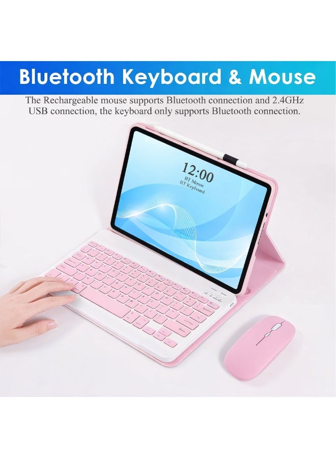 【Arabic English】Keyboard Case with Mouse for Honor Pad X8a 11-inch (2024 Model), Detachable Magnetic Rechargeable, Bluetooth Keyboard Case Cover with Wireless Bluetooth Mouse - Image 4
